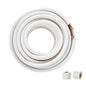 VEVOR 50 ft. Mini Split Line Set 1/4 in. 3/8 in. O.D Copper Pipes Tubing and Triple-Layer Insulation for Air Conditioning