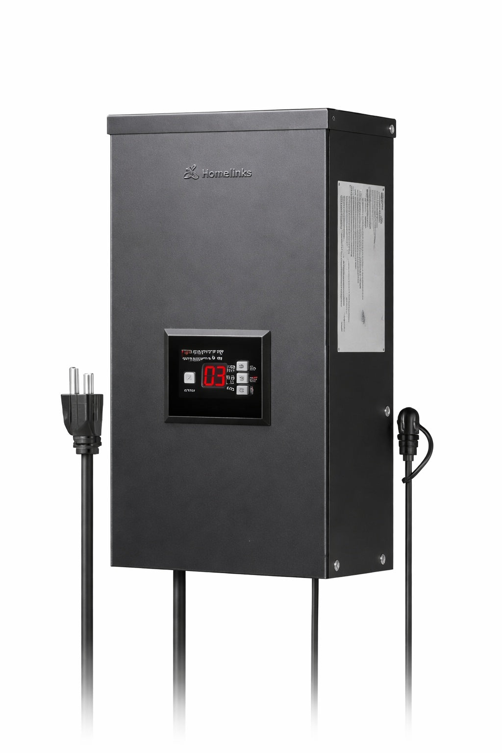 Low Voltage 600 Watt Metal Landscape Lighting Transformer with Photocell and Timer 6 Independent Outputs