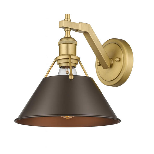 Golden Lighting Orwell 10 in 1 Light Brushed Champagne Bronze and Rubbed Bronze Wall Sconce