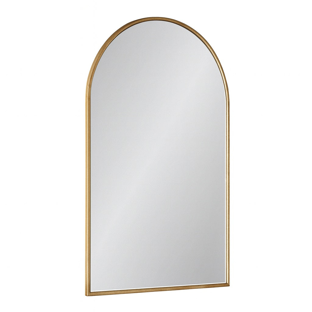 Kate and Laurel Gwendolyn 20 00 in W x 30 00 in H Bronze Arch Traditional Framed Decorative Wall Mirror