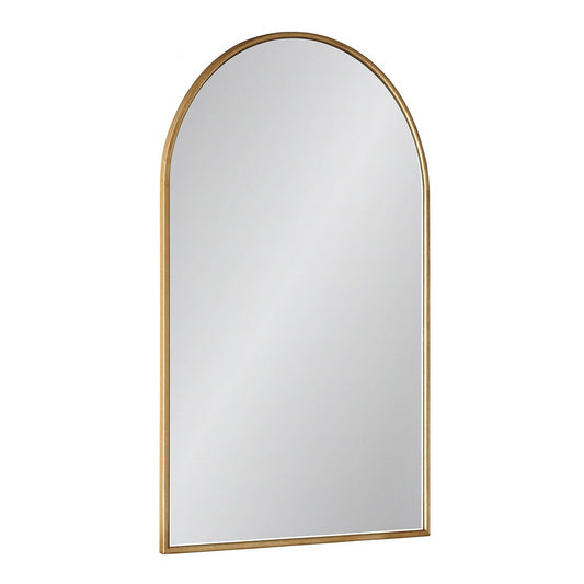 Kate and Laurel Gwendolyn 20 00 in W x 30 00 in H Bronze Arch Traditional Framed Decorative Wall Mirror