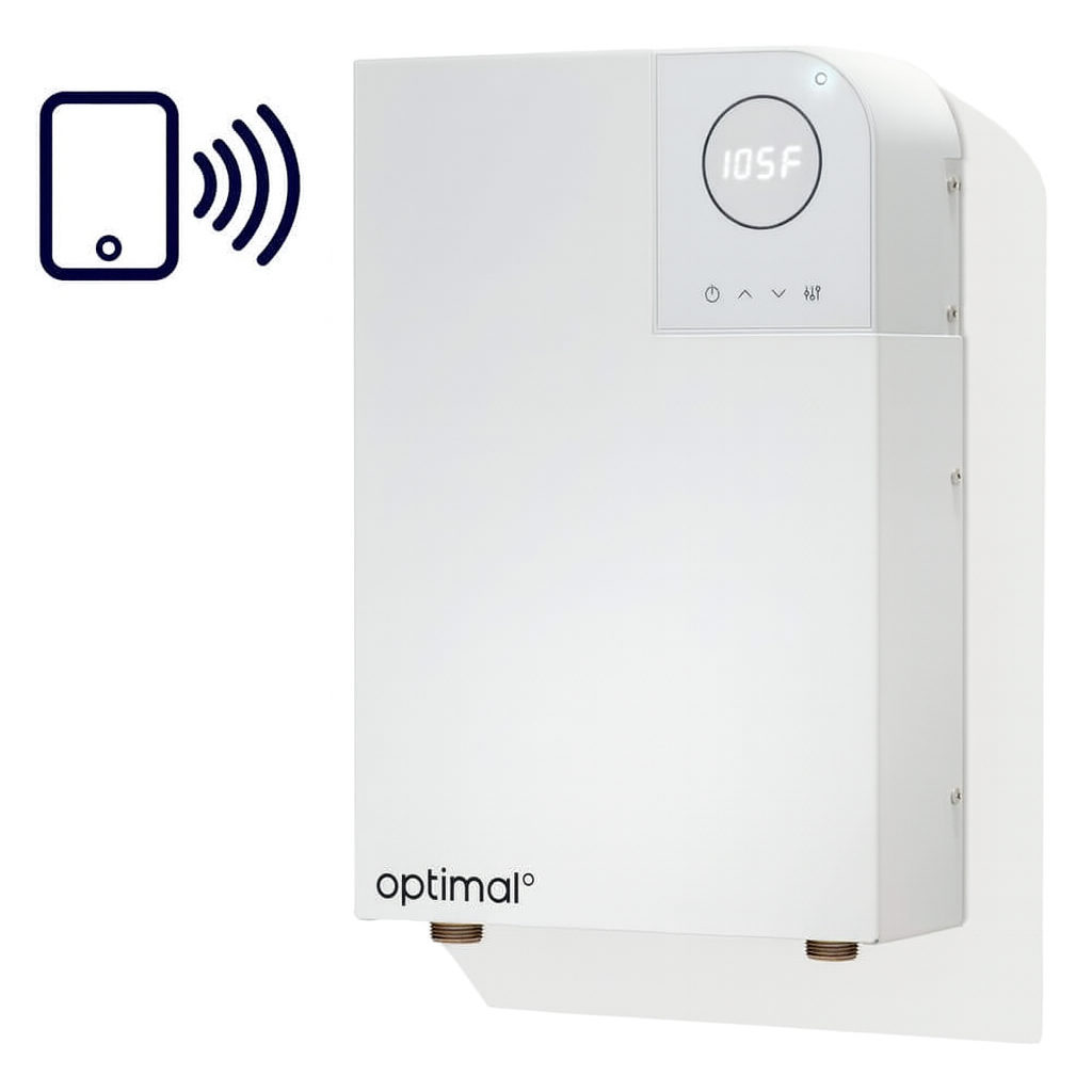 Optimal Plus optimal Plus 220-Volt/240-Volt 18 Kw 3.7 GPM Wi-Fi Enabled Smart Elect ...
