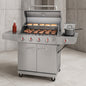 4 Burner Stainless Steel Propane Gas Grill with Side Burner 720 0830XF