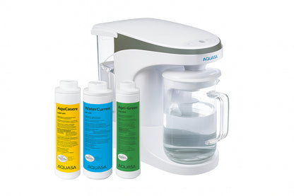 AQUA TRU AquaTru Carafe Alkaline Mineral Boost Countertop Water Purifier 4-Stage Ultra Reverse Osmosis Technology BPA Free