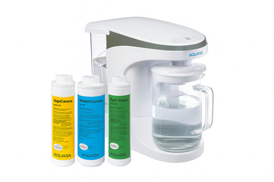 AQUA TRU AquaTru Carafe Alkaline Mineral Boost Countertop Water Purifier 4-Stage Ultra Reverse Osmosis Technology BPA Free