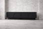 Harper Bright Designs Black Modern Tv Stand Fits Tvs Up To 78 In With Elegant Arch Pattern Design Adjustable Shelves Solid Wood Legs