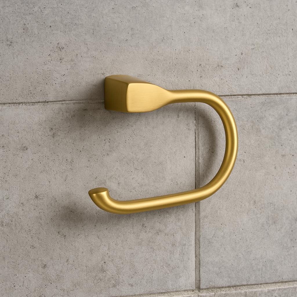 Gilde Wall Mounted Towel Ring in Brushed Bronze