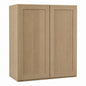Hampton Bay Sinclair 30 in W x 12 in D x 30 in H Assembled Wall Kitchen Cabinet in Shaker Light Oak