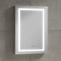 Simple Project 20 in. W x 28 in. H Rectangular Aluminum Light Medicine Cabinet with Mirror, Defogging, Mounted Recessed or Surface