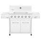 Nexgrill Gourmet Pro 6 Burner Stainless Steel Propane Gas Grill with Searing Side Burner and Griddle Max Insert