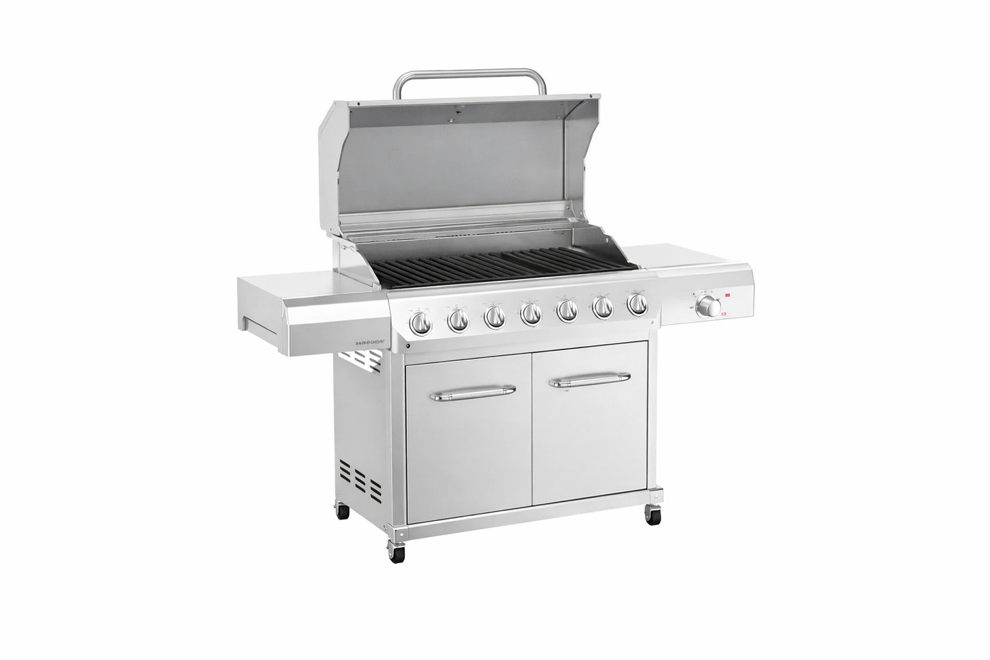 Nexgrill Gourmet Pro 6 Burner Stainless Steel Propane Gas Grill with Searing Side Burner and Griddle Max Insert