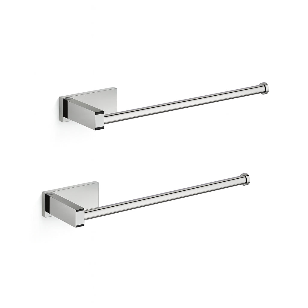 2 Pack Paper Towel Holder Wall Mount Self Adhesive or Drilled Paper Towel Holder Under Cabinet in Brushed Nickel Y W2287 P151990