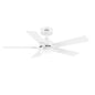 Breezary Charlie 42 in. Integrated LED Indoor White Ceiling Fans with Light and Remote Control Included