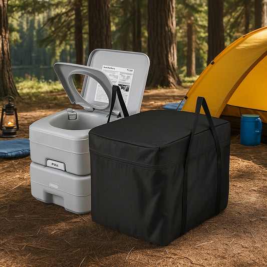 Portable Toilet Camping Porta Potty with Carry Bag 5.3 Gal. Waste Tank and 3.2 Gal. Tank Non-Electric Waterless Toilet