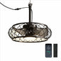 Pacific Core 20 in Smart Indoor Outdoor Black Plug in Chandelier Ceiling Fan with Dimmable Led Lights for Patio
