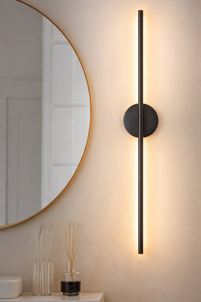 Rennnsan Aidan 27 5 in 1 Light Black Linear Dimmable LED Wall Sconce