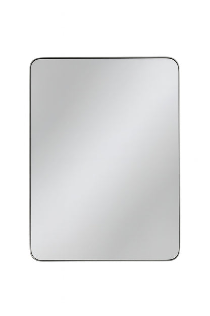 FUNKOL 24 in W x 36 in H Framed Rectangular Anti Fog Wall Mount Bathroom Vanity Mirror in Black