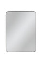 FUNKOL 24 in W x 36 in H Framed Rectangular Anti Fog Wall Mount Bathroom Vanity Mirror in Black