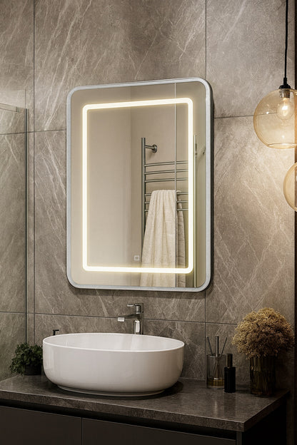 Homeibro 24 In X 30 In Silver Bathroom Medicine Cabinett With Mirror Recessed Or Surface Lighted Medicine Cabinet