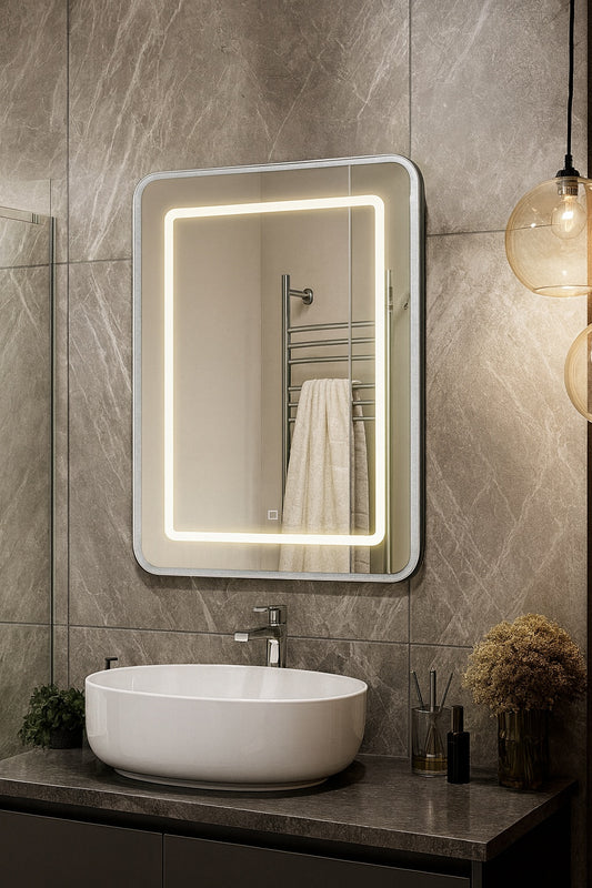 Homeibro 24 In X 30 In Silver Bathroom Medicine Cabinett With Mirror Recessed Or Surface Lighted Medicine Cabinet