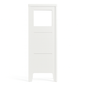 Carnegy Avenue Dune 12 in W x 12 in D x 34 in H Engineered Wood Linen Freestanding Linen Cabinet in White
