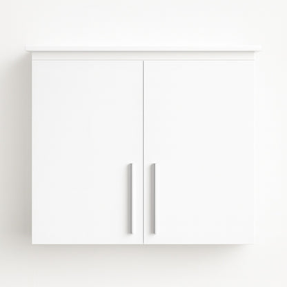 31.5 in. W x 11.81 in. D x 29.92 in. H Bathroom Storage Wall Cabinet in White, Stackable Wall Mounted Storage Cabinet