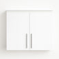 31.5 in. W x 11.81 in. D x 29.92 in. H Bathroom Storage Wall Cabinet in White, Stackable Wall Mounted Storage Cabinet