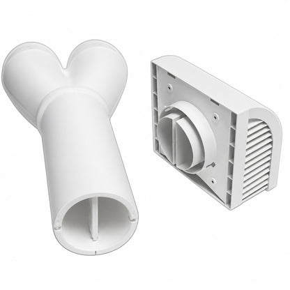 Panasonic Exterior Wall Cap Accessory Designed for WhisperComfort Model FV 06VE1 ERV Exhaust and Supply Air Flow