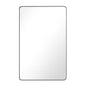 GLSLAND 30 in. W x 48 in. H Large Rectangular Metal Deep Framed Wall Bathroom Vanity Mirror Silver