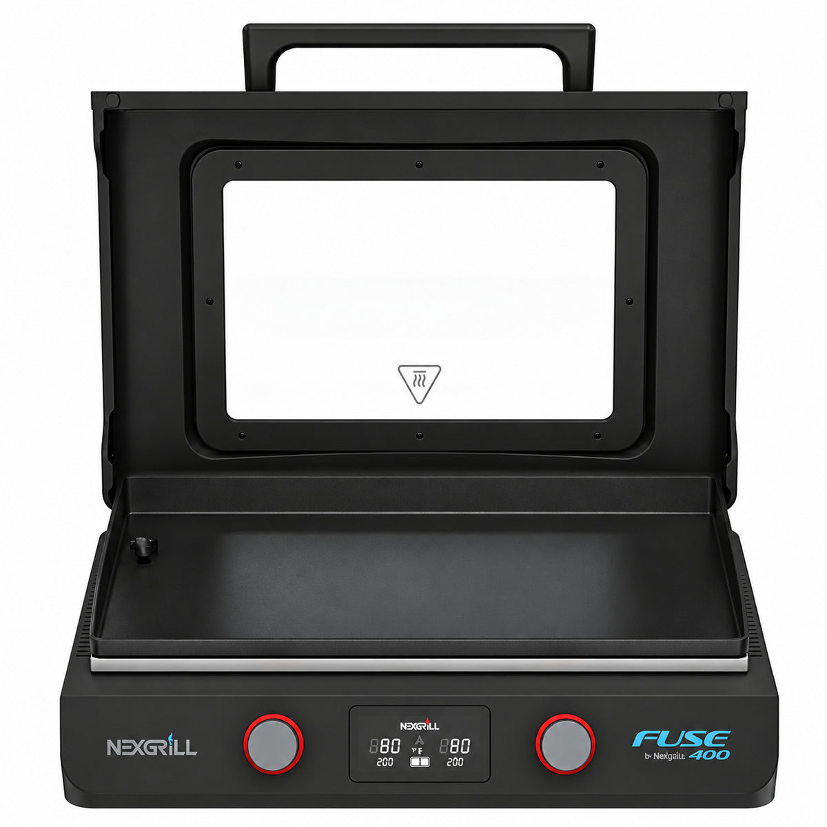 Nexgrill Fuse 400 22 in Tabletop Electric Grill Griddle in Black