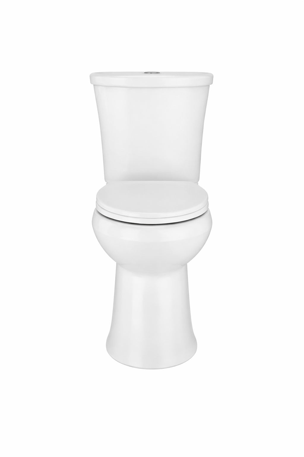 Glacier Bay Power Flush 12 in Rough in 2 Piece 0 95 GPF 1 28 GPF Dual Flush Elongated Toilet in White with Slow Close Seat Included