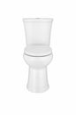 Glacier Bay Power Flush 12 in Rough in 2 Piece 0 95 GPF 1 28 GPF Dual Flush Elongated Toilet in White with Slow Close Seat Included