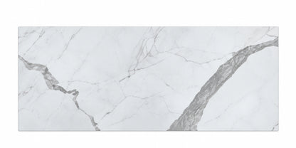 DreamLine Epiphany Shower Surrounds Glue up Alcove Wall Tiles 15 75in x 31 5in In Smooth Marble Glacier WTEP1531XSM11