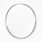 40 in w x 40 in h Medium Round Metal Framed Modern Wall Mounted Bathroom Vanity Mirror in Brush Nickel hd Yxjsk R100BS