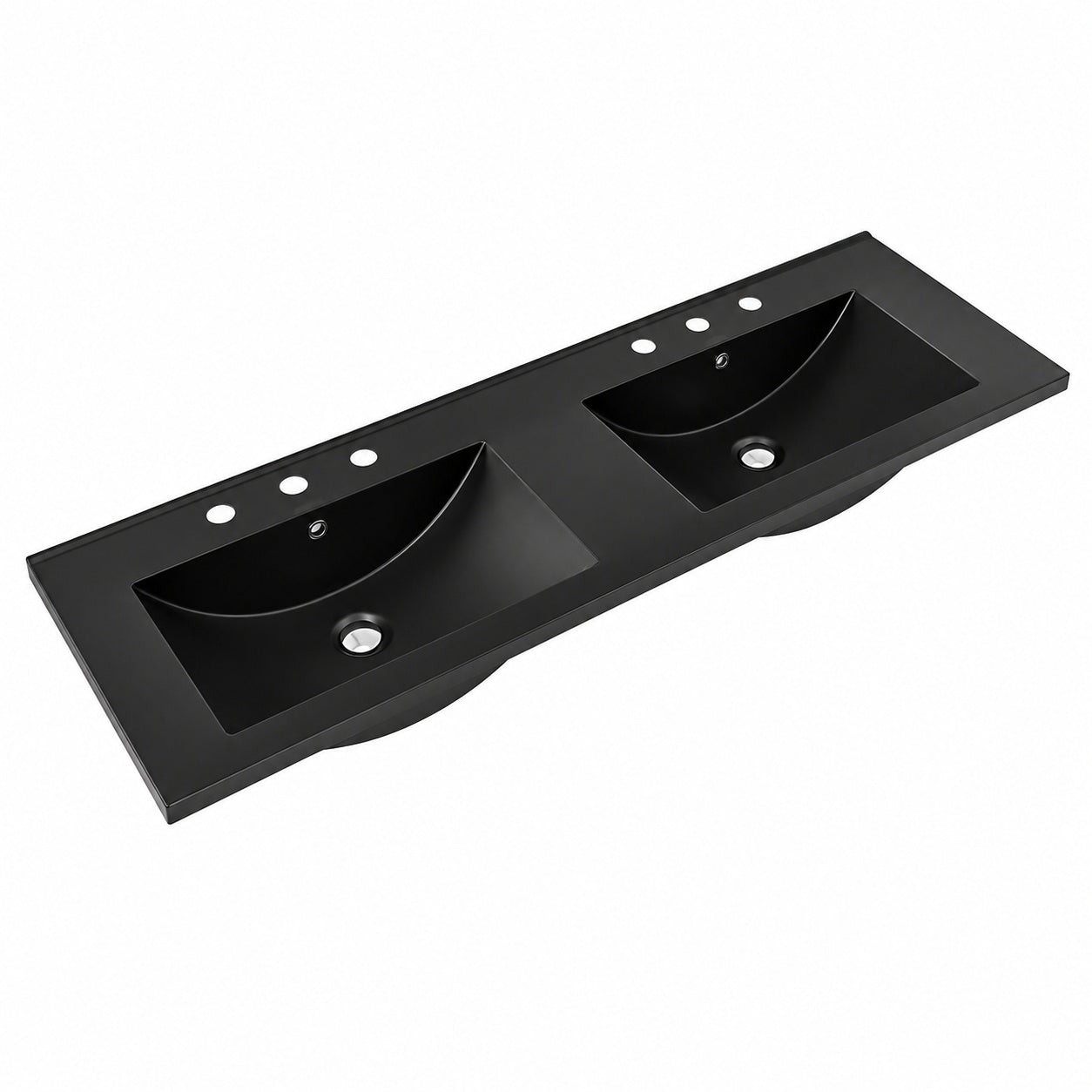 Swiss Madison 18 5 in W x 47 88 in D Ceramic Vanity Top in Matte Black