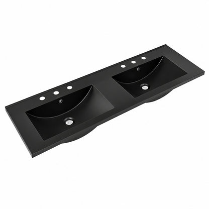 Swiss Madison 18 5 in W x 47 88 in D Ceramic Vanity Top in Matte Black