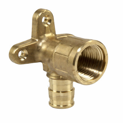 Uponor ProPEX 1 2 in PEX A Expansion Barb x 1 2 in FIP Lead Free Brass 90 Degree Drop Ear Elbow 10 Pack