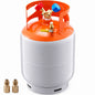 SKYSHALO Refrigerant Recovery Tank 30 lbs Capacity 400 psi Portable Cylinder Tank with Y Valve High sealing Recovery Can