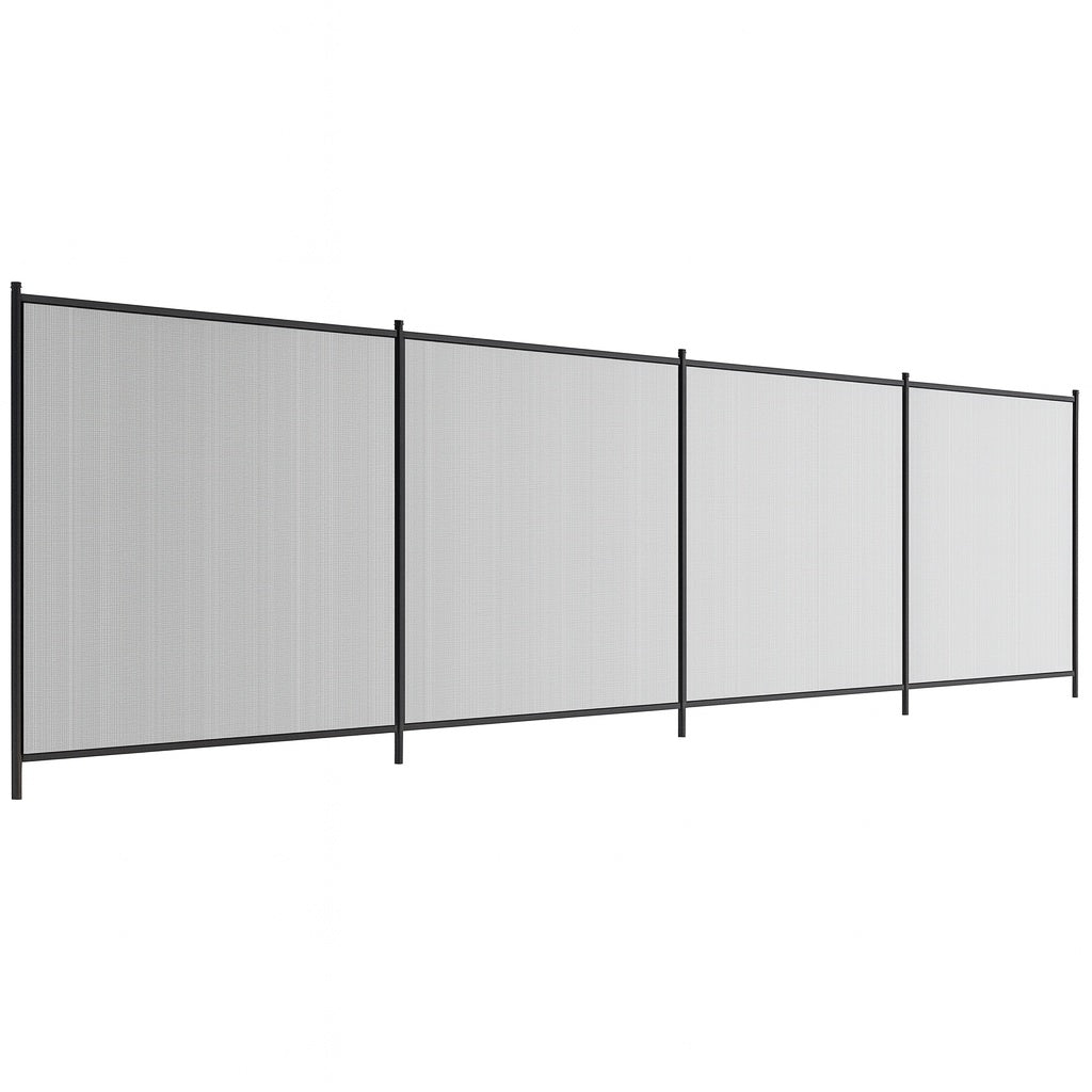 SKYSHALO Pool Fence 4 x 12 ft Pool Fences for Inground Pools Removable Child Safety Pool Fencing Easy DIY Installation Fence