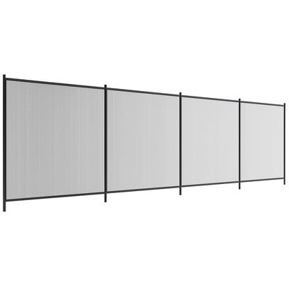 SKYSHALO Pool Fence 4 x 12 ft Pool Fences for Inground Pools Removable Child Safety Pool Fencing Easy DIY Installation Fence