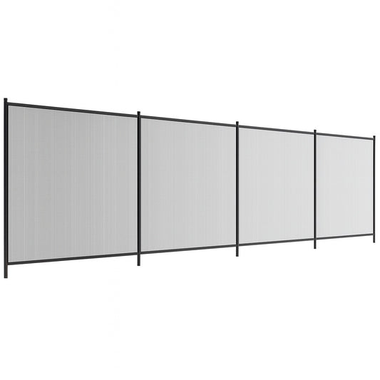 SKYSHALO Pool Fence 4 x 12 ft Pool Fences for Inground Pools Removable Child Safety Pool Fencing Easy DIY Installation Fence