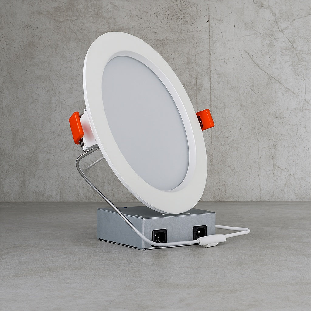 HALO 6 in Selectable CCT for Use in New Construction Remodel Retrofit Installation Integrated LED Downlight 4 Pack