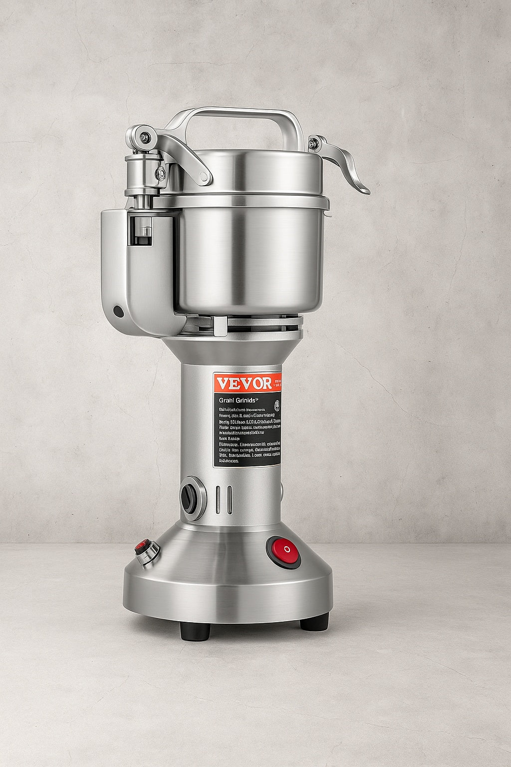 150g Electric Grain Mill Grinder, High Speed 850-Watt Commercial Spice Grinders, Stainless Steel Pulverize Machine