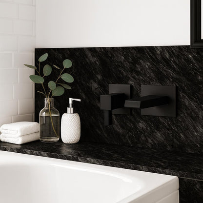6 ft Straight Laminate Countertop All Inclusive Kit in Textured Sombra with Eased Edge and Loose Backsplash SRKIT166