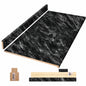 Hampton Bay 8 ft Straight Laminate Countertop All Inclusive Kit in Textured Sombra with Eased Edge and Loose Backsplash
