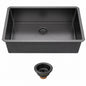 LORDEAR 30 in x 18 in Undermount Single Bowl 16 Gauge Stainless Steel Kitchen Sink with Strainer