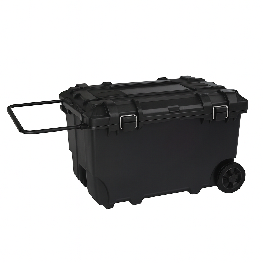 Husky 36.5 in. Black Heavy Duty Large Rolling Toolbox with Tool Tray and Keyed Lock