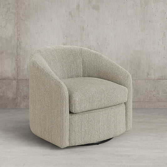Home Furnishings Bella Marble Fabric Swivel Side Chair BLA R48