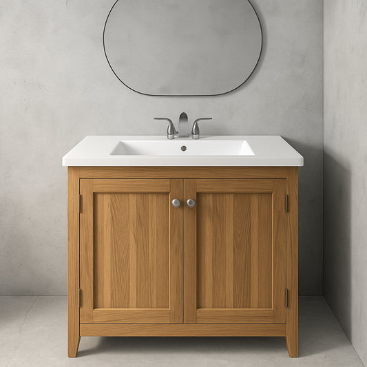 Eridanus Tucson 30 in. W x 18 in. D x 7 in. H Vitreous China Single Sink Vanity Top in White with 3 Faucet Hole (4 in. centerset)