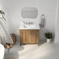 Eridanus Tucson 30 in W x 18 in D Vitreous China Single Sink Vanity Top in White with 3 Faucet Holes 8 in Widespread